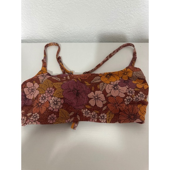 Xhilaration Floral Print Bikini Set Womens Size S Swimsuit Two Piece - Picture 4 of 13